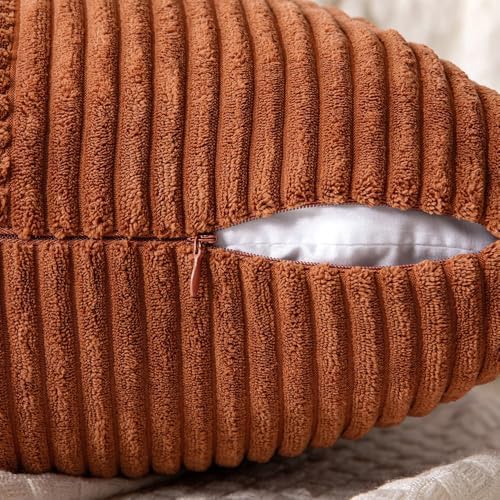 MIULEE Fall Rust Decorative Lumbar Throw Pillow Covers 12x20 Inch 2 Pack - Image 6