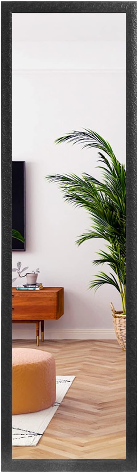 LFT HUIMEI2Y Door Mirror Full Length, Wall-Mounted Mirror Black 50" x14" by LFTHUIMEI2Y