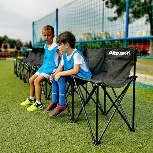 QUICKPLAY Pro 4-Seater Team Bench - Folding Soccer Sideline Seat - Image 2
