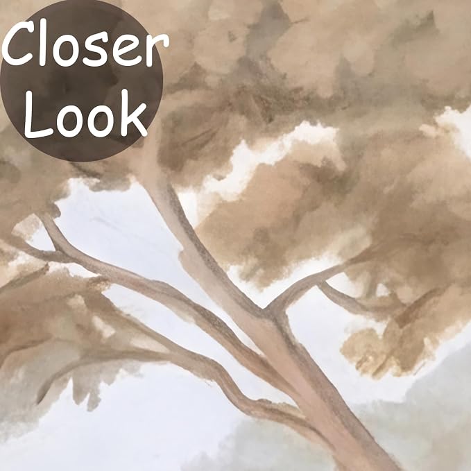 MFWFM Forest Peel and Stick Wallpaper Vintage Jungle Landscape Wall Mural | 137"x96", for Bedroom Living Room Bathroom, Self Adhesive Canvas - Image 5
