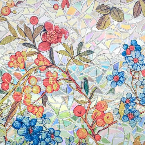 ADD.HERES Rainbow Window Privacy Film, Stained Glass Cling, 17.5" x 78.7" - Image 2