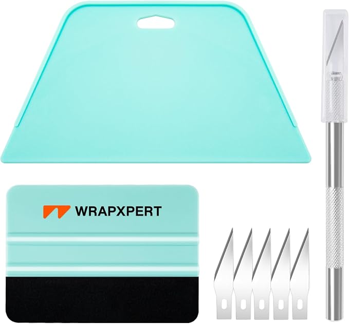 WRAPXERPT Wallpaper Smoothing Tool,Wallpaper Tool Kit for Peel and Stick Wallpaper Hanging,Vinyl Backsplash Tile,Bathroom,Window Film by WRAPXPERT