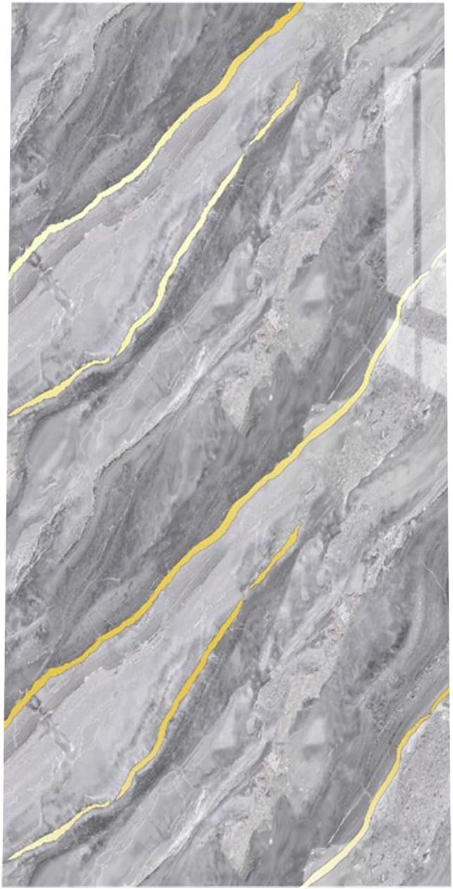 Haimin 3D Wall Panels Peel and Stick Marble Tile Look 10 Pack Waterproof | Lightweight, each 23.6x11.8in, total 19.4 sq ft. Kitchen & bath backsplash, bedroom/living rm decor. Marble-look faux tile. - Image 2