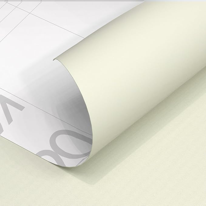 Yancorp 24"x394"/32.8' Matte Beige Contact Papaer Peel and Stick Wallpaper Vinyl Wrap Countertop Wallpapers Waterproof for Cabinets Drawers Bedroom Kitchen Self-Adhesive Wallpaper - Image 7