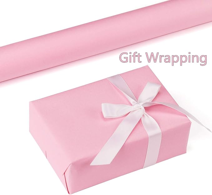 practicalWs Pink Self-Adhesive Wallpaper Film Stick Paper Easy to Apply | Peel And Stick Wallpaper Shelf Liner Table and Door Reform Wall paper - Image 4