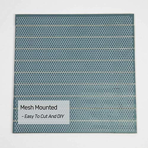 Beveled Mirror Backsplash Tiles 12x12 Inch Silver Mirror Glass Strip Tiles for Kitchen Bathroom Shower Wall 5 Sheets - Image 5