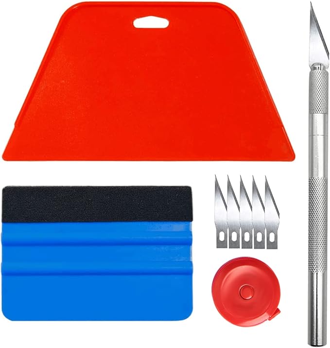 Art3d Smoothing Tool Kit for Peel and Stick Wallpaper | Vinyl Backsplash Tile, Complete Basic Tool Set, Bubble & Crease Removal, Ergonomic Grip, Safe for DIY and New Home Buyer by Art3d