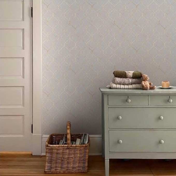 18"x236" Ivory Glittery Mosaic Modern Peel and Stick Self Adhesive Wallpaper Removable Contact Paper Stick on Easy Peel Off Wall Paper for Kitchen Bedroom Bathroom Renter - Image 3