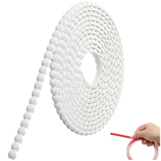 Leinuosen Flexible Bead Molding Trim Peel and Stick White 10ft /8 mm by Leinuosen