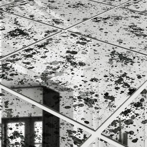 LiveInUrban Acrylic Antique Mirror Wall Panels, Ink Splash and Stain - Image 2