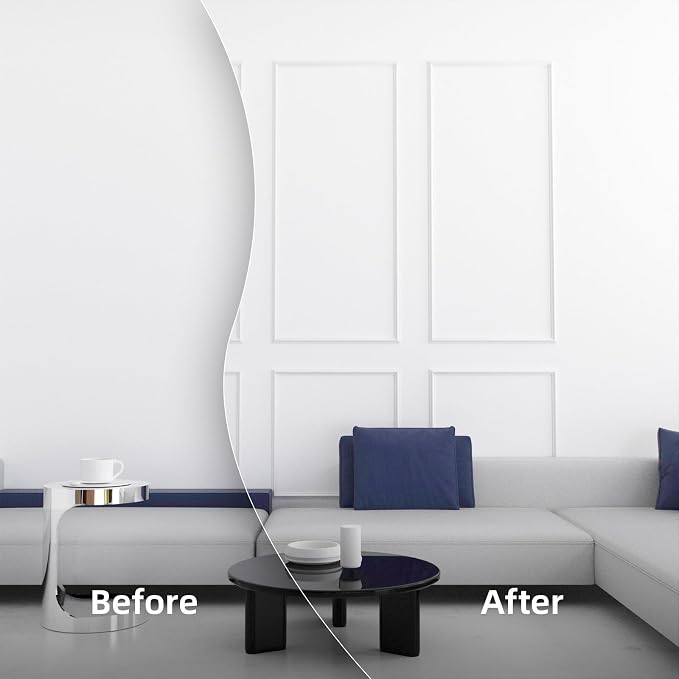 Peel and Stick Premade Wall Molding Kit, 3 Set Wainscoting | Ready-to-assemble panels, molding trim, interior wall decor, accent walls for living room bedroom corridor - Image 6