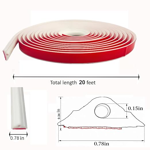 20FT×0.78'' Peel and Stick Wall Molding Trim,Flexible Molding Trim Self Adhesive Chair Rail Panel Molding,Crown Molding Peel and Stick Molding Trim for Walls,Door Trim (White, 20FTx0.78'') - Image 2