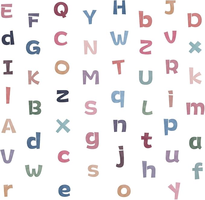 Large Alphabet Stickers, Peel and Stick Colorful Letters Wall Decals, Multicolor Early Learning Decor for Bulletin Board Classroom Window Door Mailbox Home Decor - Image 7