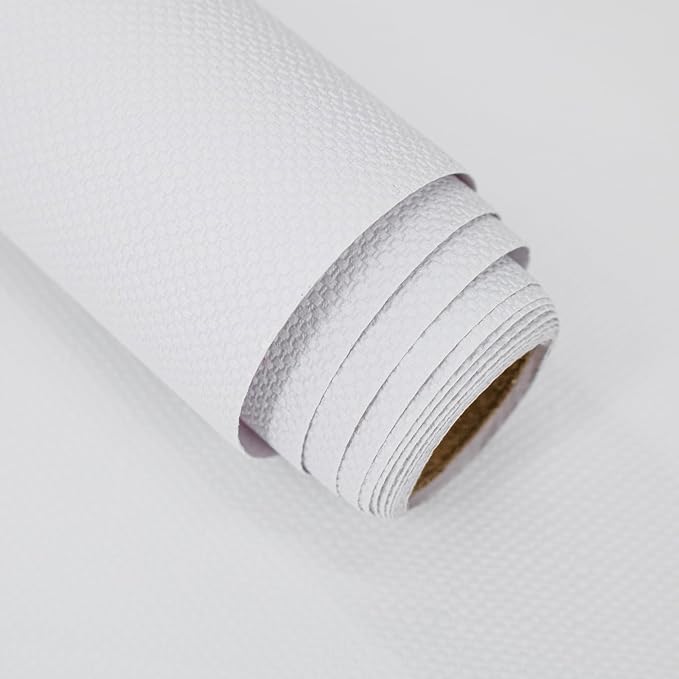 White Grasscloth Peel and Stick Wallpaper Textured Contact Paper 15.7inch x 196.8inch Faux Linen Vintage Grasscloth Contact Paper Self Adhesive Removable Wallpaper Vinyl by lenify