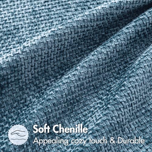 MIULEE Decorative Couch Throw Pillow Covers 20x20 Inch Coastal Blue 2 Pack - Image 6