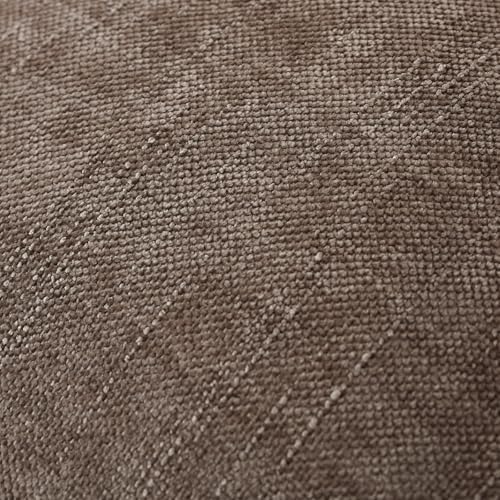 Set of 4 Soft Textured Decorative Throw Pillow Covers 20x20 Inch Cozy Farmhouse Cushion Cover Square Accent Pillow Cases for Bed Couch Sofa Living Room, Taupe Grey - Image 4