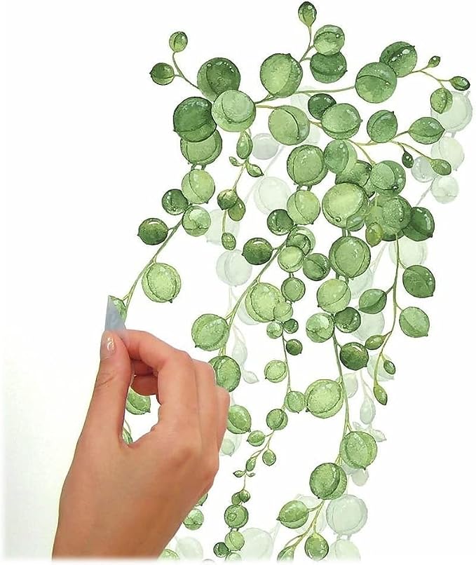 RoomMates RMK3903SCS String of Pearls Succulent Vine Peel and Stick Wall Decals - Image 2
