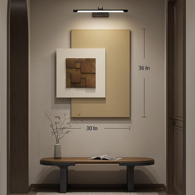 Large Wood Abstract Wall Art for Living Room, Modern 3D Artwork for Walls | Neutral beige tone, Textured paintings, Big woodern layered sculpture, Bedroom dining room office wall decor aesthetic - Image 8
