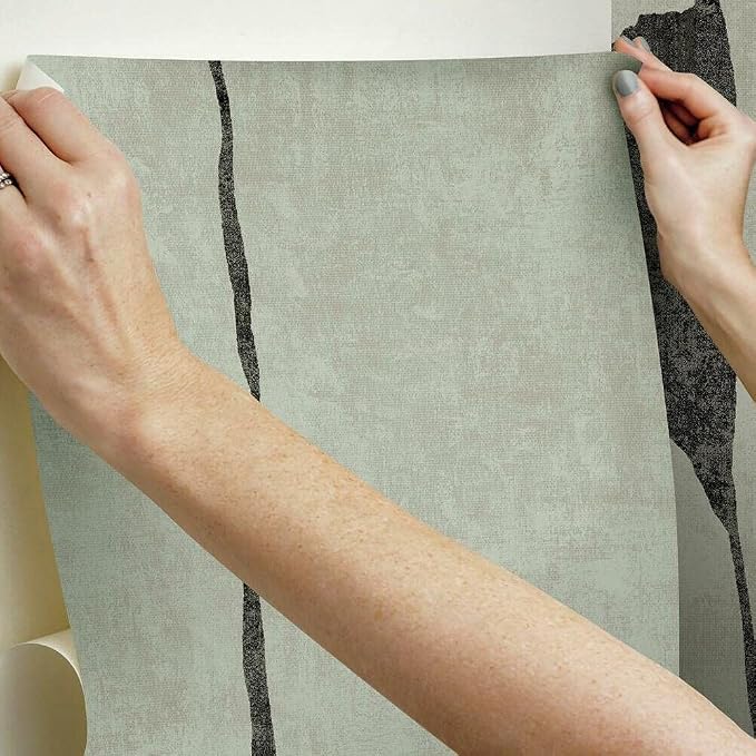 RoomMates RMK12208M Nikki Chu Taupe and Black Peel and Stick Wallpaper Mural - Image 5