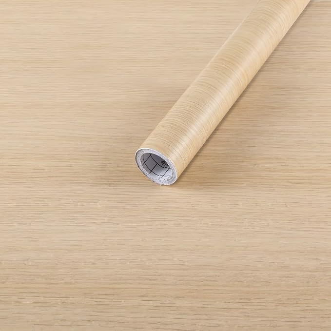 Arthome 16.5" x120''Peel and Stick Oak Wood Contact Paper Self-Adhesive Wall Paper,Decorative Vinyl Film for Countertop, Cabinets, Shelf, Drawer Liner,Easy to Clean Removable Wall Covering by ArthomeWALLDECOR