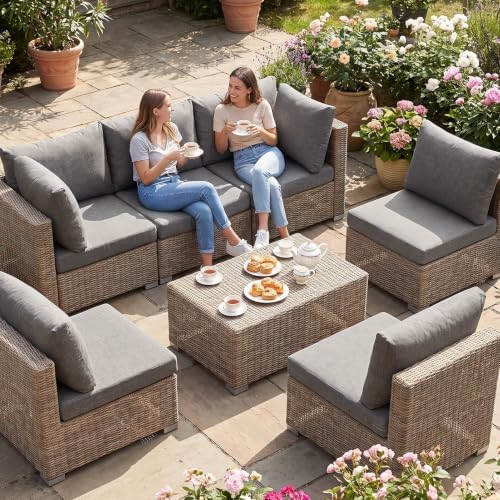 14Pcs Patio Cushion Covers Stretch Outdoor Furniture Protector Slipcovers - Image 2