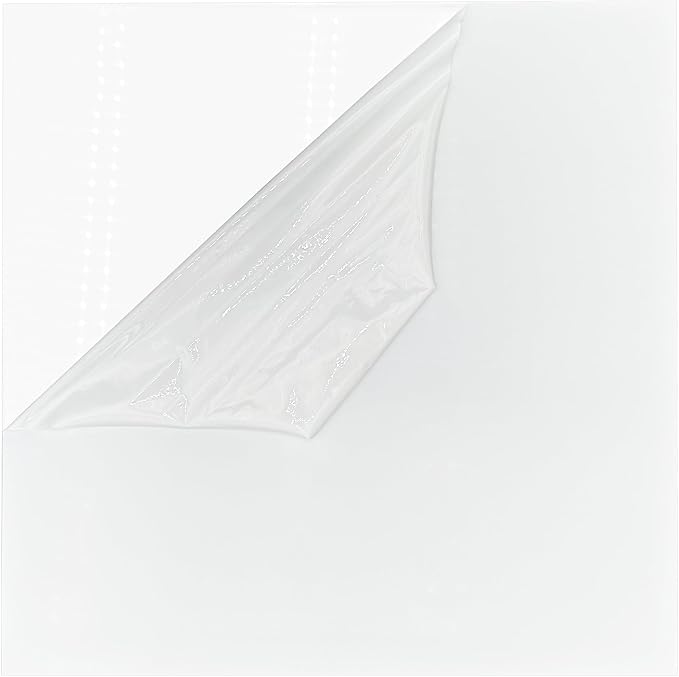 Duco USA-Made Acrylic Mirror Sheet 1/8 Inch Thick 12" x 12" (with Adhesives) - Pack of 4 Silver Frameless Plastic Mirror for Walls, Home Gyms, Bathrooms, & More - Shatter-Proof Mirrored Plexiglass by DucoPlasticsSupply