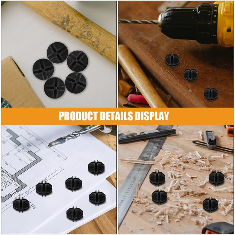 Luxshiny 12 Pack Modular Cube Connectors for Wire Grid Panels, Black - Image 6