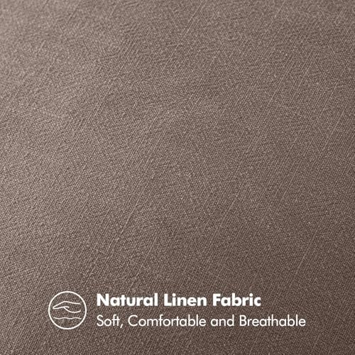 MIULEE Decorative Linen Pillow Covers 18x18 Inch Malt Ball - Image 3