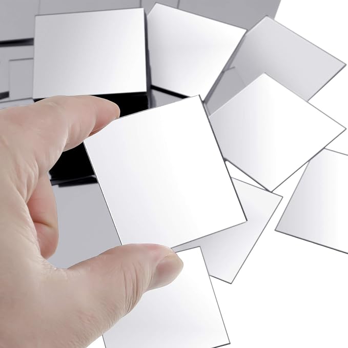 Jetec 75 Pcs Small Acrylic Square Mirror Tiles for Crafts DIY,2 Inch - Image 4