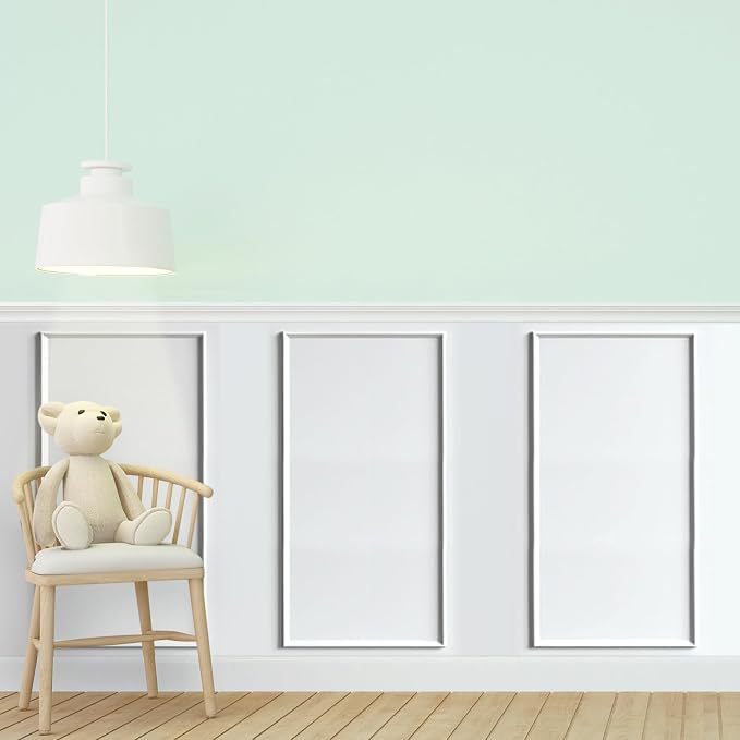Colingmill Accent Wall Molding Kit Premade Panel,3set,12x24in | Wainscoting Panels, Peel and Stick, Wall Moulding, 3D, White, Pre Cut Picture Frame Trim, for Walls Home Decoration - Image 2