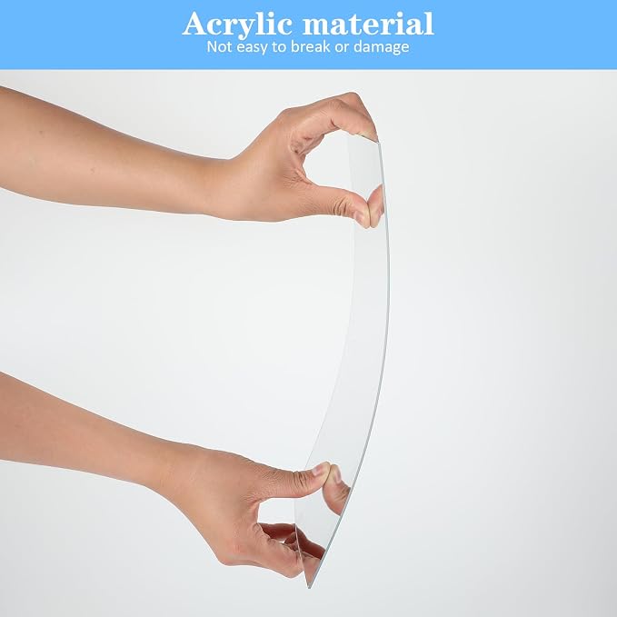 Sibba 1 PC Unbreakable Acrylic Flexible Mirror Peel and Stick Mirror Sheet - Image 4