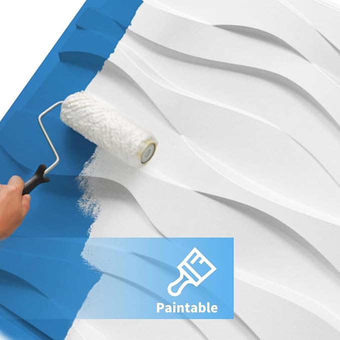 Art3d Decorative 3D Wall Panel, 32 Sq.FT PVC Interior Wall Decor for Living Room, Bedroom, Lobby, Office, Shopping Mall, White - Image 4