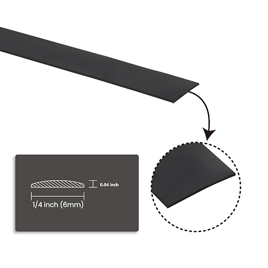 Black Mirror Border Peel and Stick Molding Trim Flexible Self Adhesive Wall Trim Decorative Mirror Trim for Border, Wall, Mirror, Door, Backsplash, Wardrobe, Gap Sealing (1/4 IN X 16.4 FT, Black) - Image 4