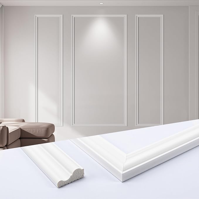 Art3dwallpanels Peel and Stick Wall Molding 3 Pcs Wainscoting Decor Kit | Ready to Assemble, Wainscoting Panels, Interior Wall Décor Living Room Bedroom, Installed with Glue, 3 Frames - Image 9
