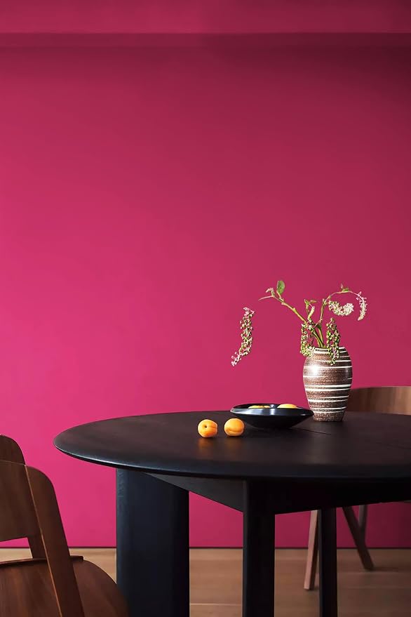Dimoon 393''x17.7'' Pink Peel and Stick Wallpaper Contact Paper Modern Self Adhesive Wall Paper Removable Renter Friendly Textured Solid Color Shelf Cabinet Vinyl Roll (393''x17.7'',Rose Red) - Image 3