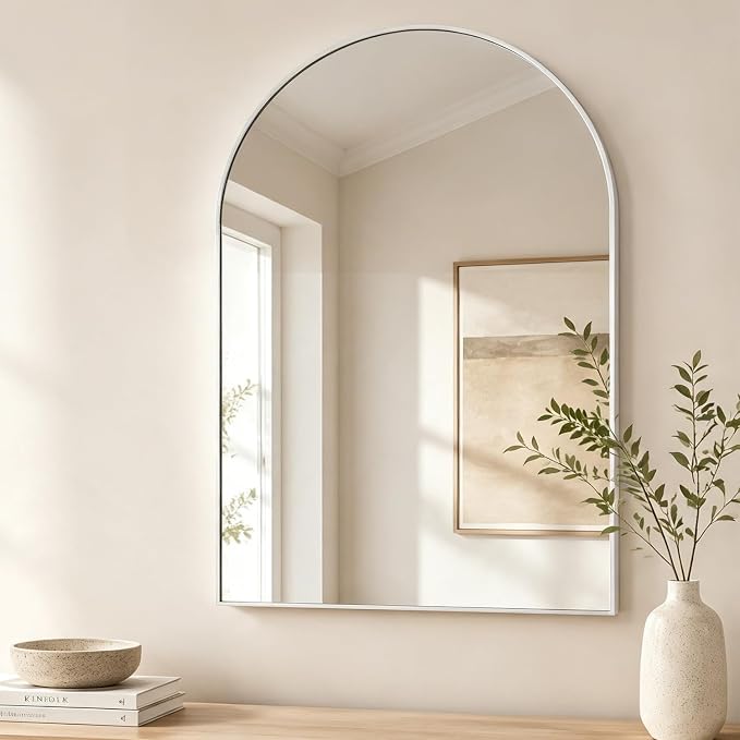 Arched Wall Mirror for Bathroom, 30"x40" Arched Mirror Wall Mounted Mirror with Metal Frame, Gold Vanity Mirror Decor for Mantle, Bedroom, Entryway, Living Room - Image 2