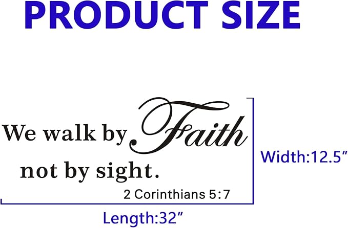 VODOE Scripture Wall Stickers for Church: Apply in Under 30 Min | Solve Apply Anxiety Issue - Quotes Wall Decals for Living Room Bedroom - Ideal for Instant Home Walls Makeover Large - Image 2