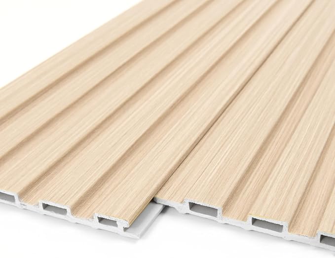 Art3d 48 x 6 Inch WPC Wood Slat Wall Panels, 3D Wall Accents, 16-Pack, Oak | Real Wood Grain, Durable, Water Resistant, Wear-Resistant, No Emission, Eco-Friendly, Easy to Care, for Living Room, Bedroom - Image 9