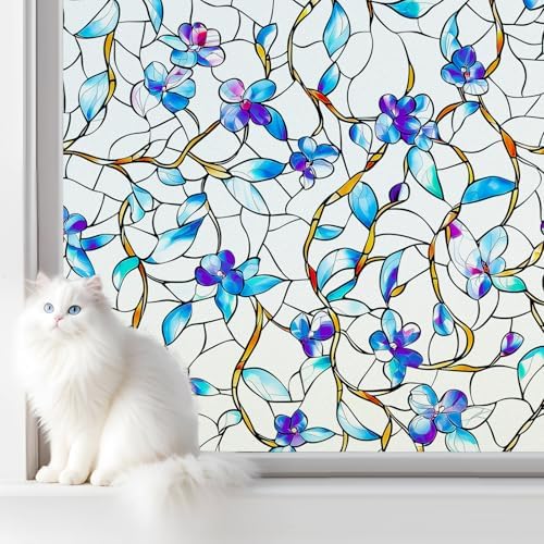 SOMWISE Frosted Window Privacy Film, Decorative Sun Heat Blocking, Anti UV by somwise