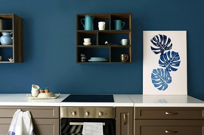 Safiyya 118"x17.7" Dark Blue Peel and Stick Wallpaper Blue Contact Paper Solid Color Removable Self Adhesive Wallpaper Decorative Vinyl Rolls for Wall Furniture - Image 4