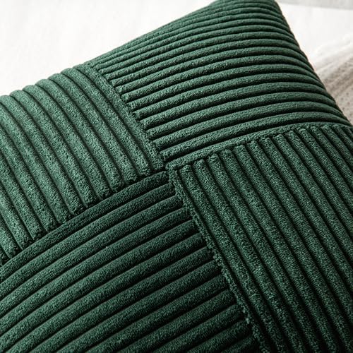 MIULEE Army Green Decorative Throw Pillow Covers for Couch 18x18 Inch - Image 2