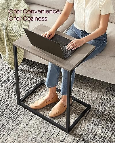 VASAGLE C Shape End Table for Couch or Sofa, Industrial Small Side Table - Image 4