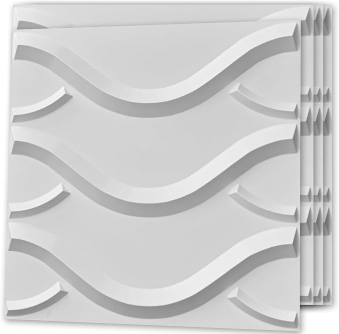 Art3d Decorative 3D Wall Panel, 32 Sq.FT PVC Interior Wall Decor for Living Room, Bedroom, Lobby, Office, Shopping Mall, White - Image 8