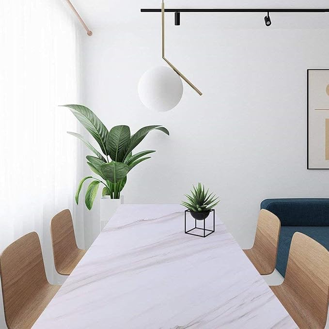White Contact Paper 15.7''x236.2'' White Peel and Stick Wallpaper | Removable Self-Adhesive Thicken Wall Paper for Bedroom Walls, Desks, Tables - Image 6
