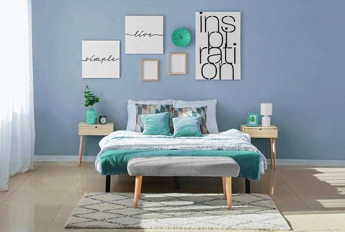 Safiyya 393"x17.7" Blue Wallpaper Grey Blue Peel and Stick Wallpaper Contact Paper Decorative Removable Self Adhesive Wall Paper Vinyl Rolls for Wall - Image 3