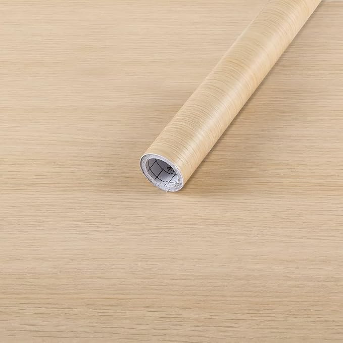 Arthome 23.6" x200"Peel and Stick Oak Wood Contact Paper Self-Adhesive Wall Paper,Decorative Vinyl Film for Countertop, Cabinets, Shelf, Drawer Liner,Easy to Clean Removable Wall Covering by ArthomeWALLDECOR