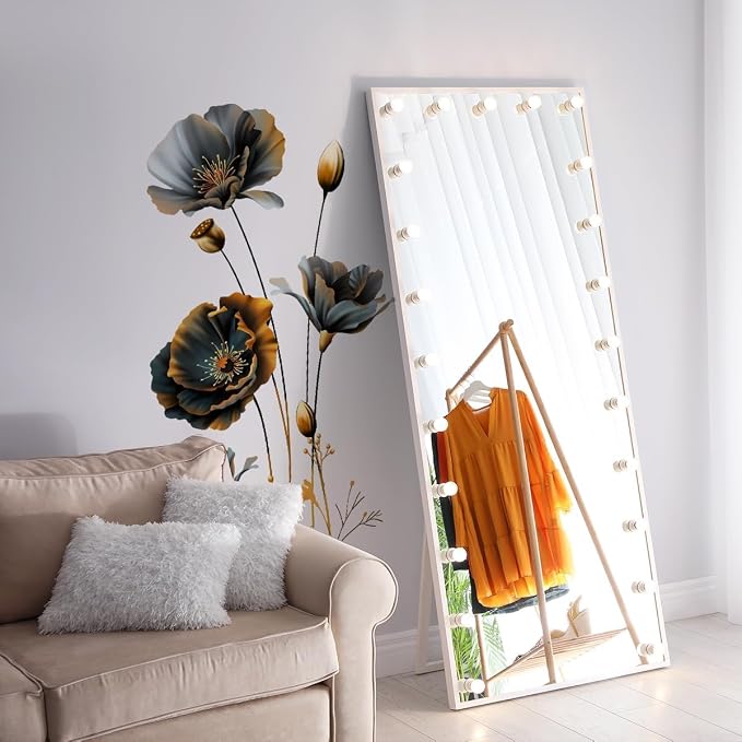 3D Wall Stickers Black Gold Floral Wall Art Decal Decor for Bedroom Living Room Offices Home Decoration - Image 4