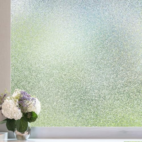 Coavas Frosted Glass Window Privacy Film, Static Cling, Clear 45.2"x314.9" by Coavas