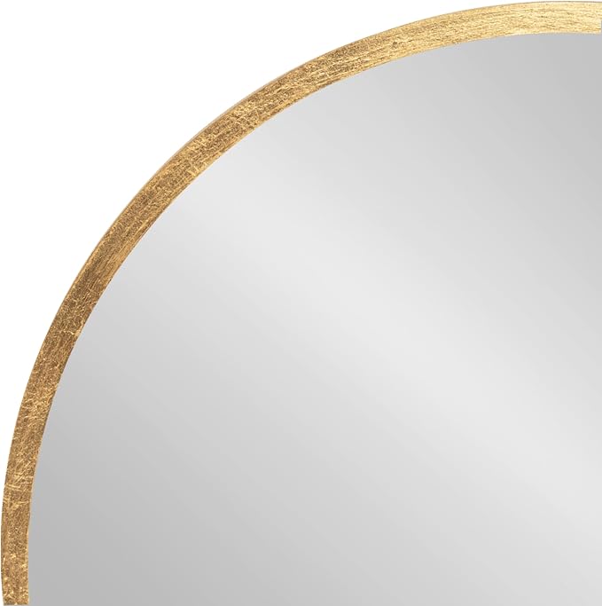 Kate and Laurel Travis Modern Round Wall Mirror Set; Set of 3; Varying Sizes; Gold; Decorative Three-Piece Circle Mirror Set for Use as Bathroom Mirror Decor or Gallery Wall Mirrors - Image 7