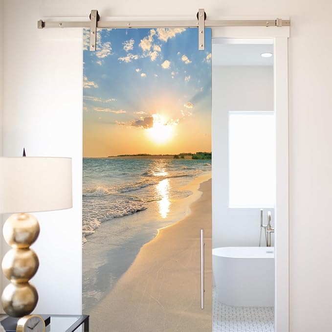 TUOKING Door Sticker,Peel and Stick Removable Vinyl Door Decals | Wallpaper Waterproof Self-Adhesive Mural for Home Decor,Wall Covers Poster,30.3" W x 78.7" L, Set of 2 Sheets - Image 5